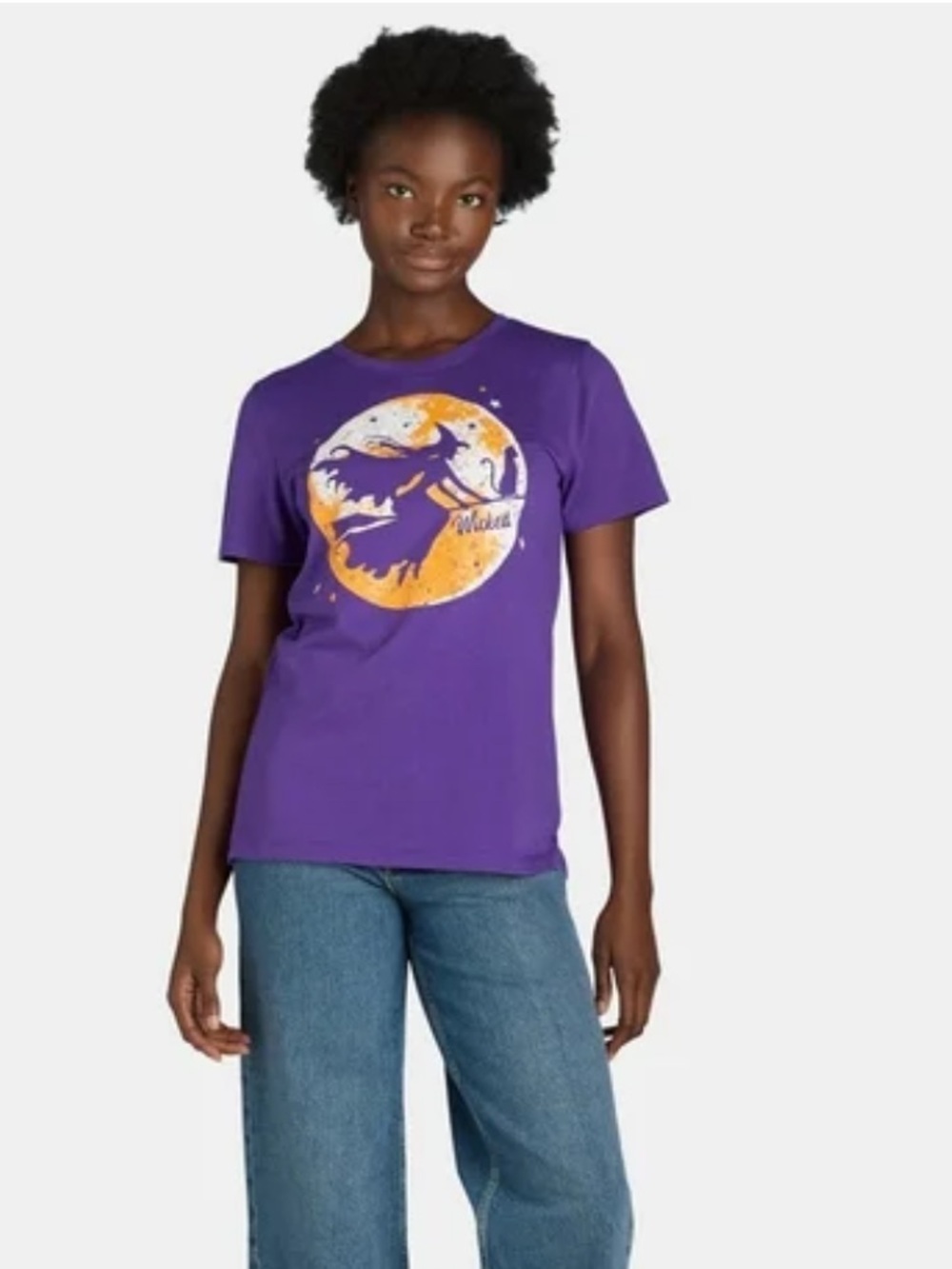 Halloween Wicked Purple Graphic Short-Sleeve Tee
NWT